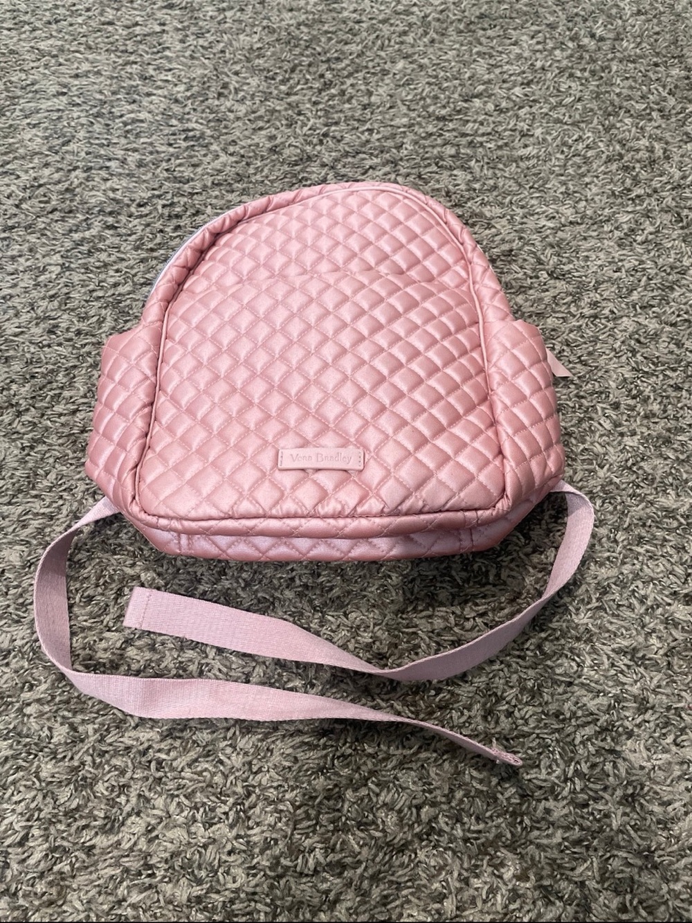 Vera Bradley quilted mini backpack rose quartz